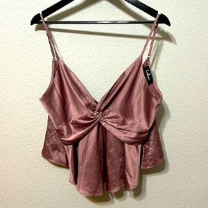 EUC Lulus Satin Camisole - L - Mauve